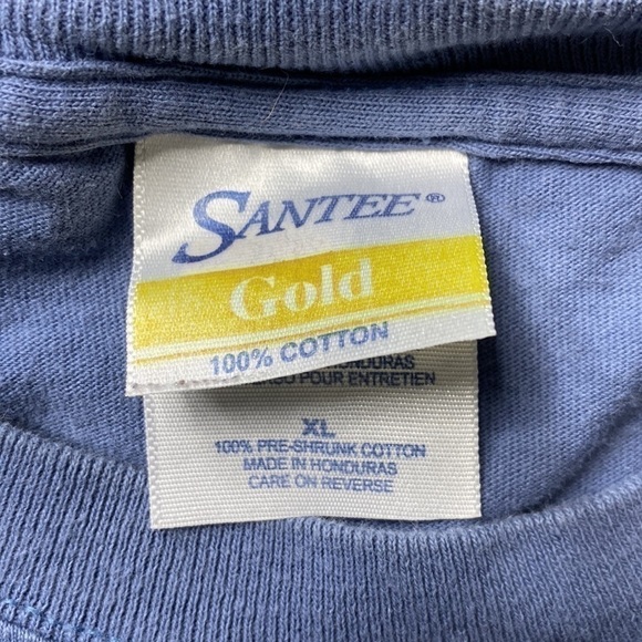 Vintage Santee Gold Blue Alaska Short Sleeve Tshirt Size XL - Picture 3 of 6
